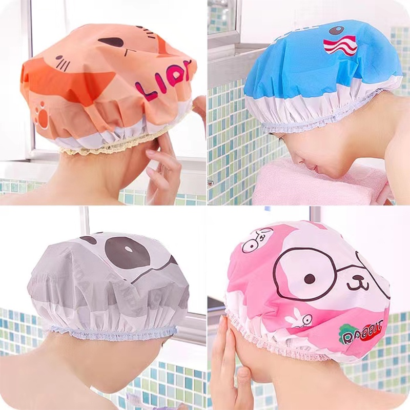 หมวกอาบน้ำ-shower-cap-eva-คุณภาพดี-ใส่สบาย-กันน้ำเข้าได้ดี