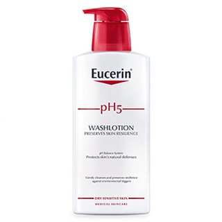 Eucerin pH5 washlotion ยูเซอรีนครีมอาบน้ำสำหรับผิวแพ้ง่าย 400 มล.