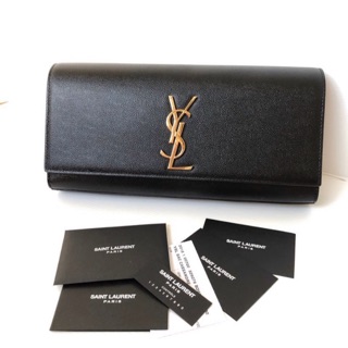 Used once ysl clutch caviar size 10.5 fullset y.18