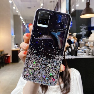 ภาพหน้าปกสินค้าIn Stock เคสโทรศัพท VIVO Y21 Y33s Y21s V21 5G New Case เคส Starry Sky Glitter Phone Case Transparent TPU Protective Phone Cover ที่เกี่ยวข้อง