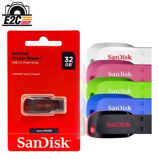 Flash drive Sandisk 32GB แฟลชไดร์ฟเก็บข้อมูล บันทึกข้อมูล