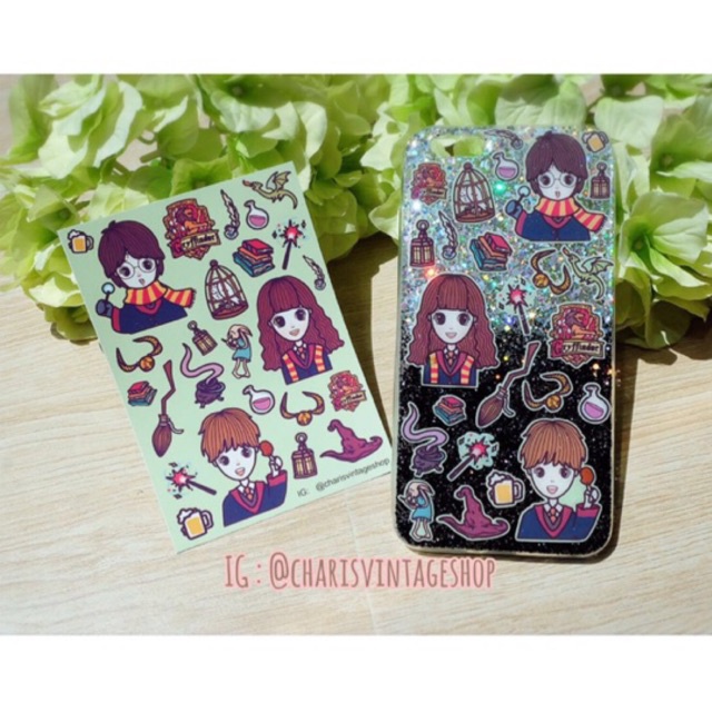 เคสฟรุ้งฟริ้งลายน่ารักมาก-เลือกพื้นสีกากเพชรได้-รับทำทุกรุ่น