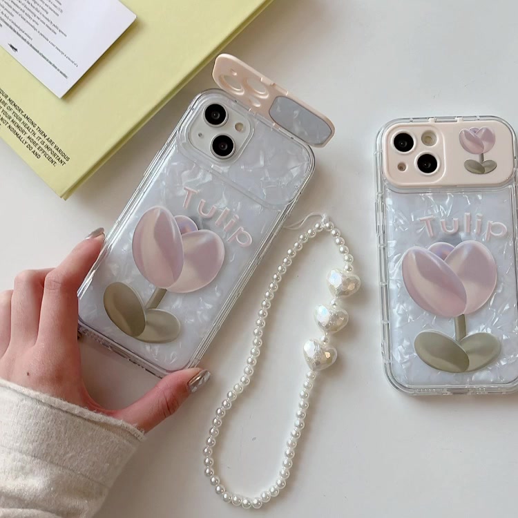 เคสโทรศัพท์มือถือ-ป้องกันฝุ่น-กันกระแทก-ลายการ์ตูนดอกทิวลิป-แฟชั่น-สําหรับ-iphone-11-12-pro-max-cool-ip-13-14-pro-max