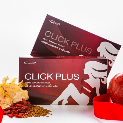 คลิ๊ก-พลัส-click-plus-ผลิตภัณฑ์เสริมอาหารสำหรับสุภาพสตรี-ช่วยปรับสมดุลของฮอร์โมนเพศในร่างกายให้ทำงานปกติ