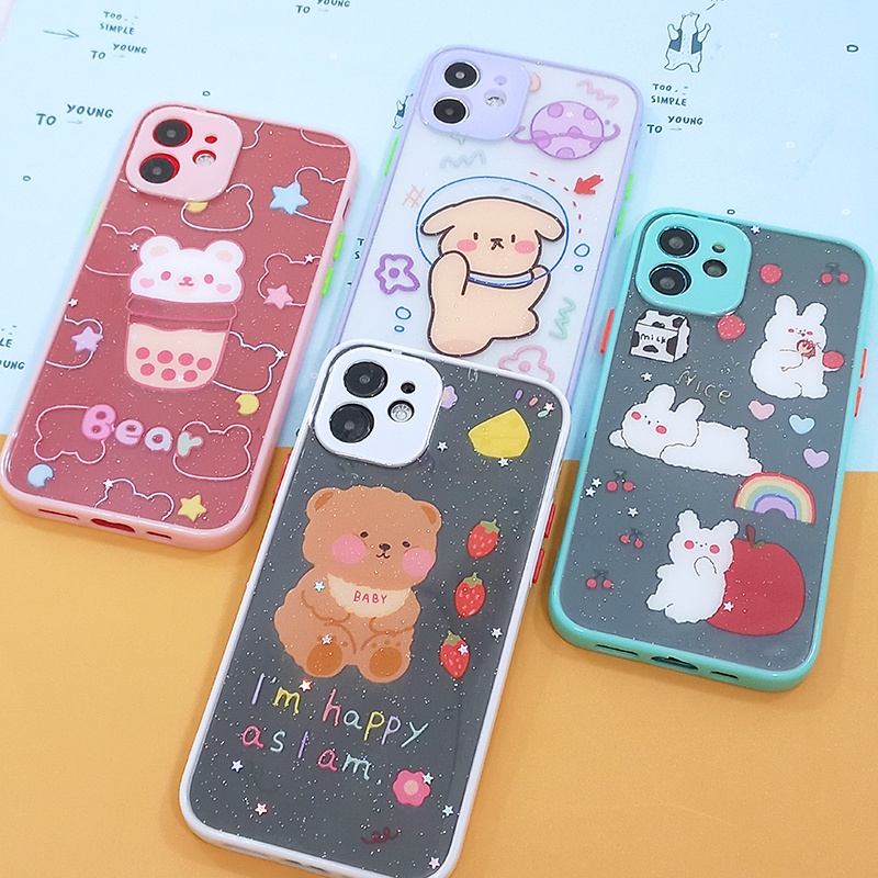 samsung-a02s-a12-a20-a30s-เคสซัมซุง-เคสใสกากเพชร-เคสกริตเตอร์-เคสขอบสี-เคสแฟชั่น-เคสสวย-เคสมือถือ-เคสหวาน-เคสมินิมอล