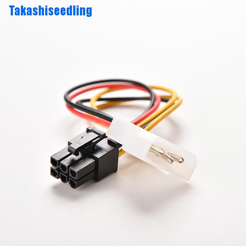 รูปภาพของPOWER Takashiseedling Pci - E อะแดปเตอร์เชื่อมต่อสายเคเบิ้ล 4 - Pin To 6 - Pin ใหม่ลองเช็คราคา