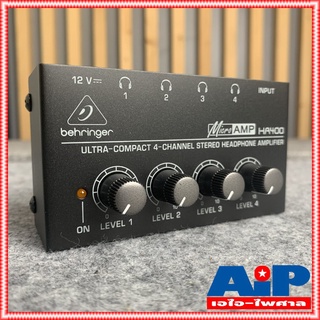 BEHRINGER HA400 HEADPHONE AMP แอมป์ HA-400 HA 400 เครื่องขยายหูฟัง เครื่องแยกหูฟัง แอมป์ขยายหูฟัง เอไอ-ไพศาล +++