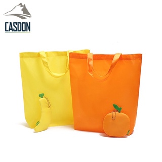 CASDON-กระเป๋าอเนกประสงค์ ถุงผ้าช้อปปิ้ง ทำจากผ้าร่ม น้ำหนักเบา พกพาง่าย  รุ่น JS-J07