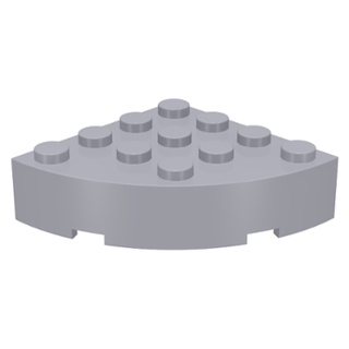Lego part (ชิ้นส่วนเลโก้) No.2577 Brick Round Corner 4 x 4 Full Brick