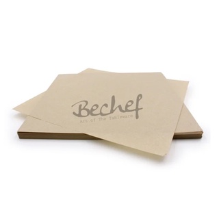 กระดาษรองของทอด กระดาษรองขนม กระดาษรองอาหาร กระดาษสีน้ำตาล 22cm. (200 pcs./pack)