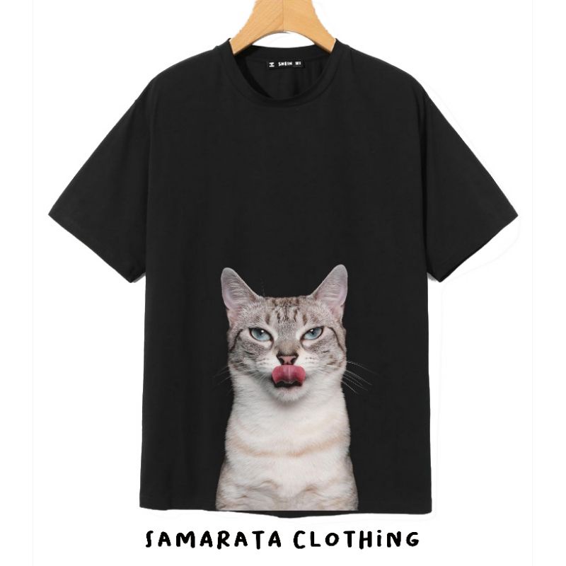 เสื้อยืด-พิมพ์ลาย-samarata-pusswhit-distro