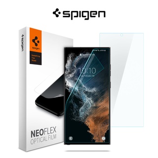 Spigen Galaxy S22 Ultra Neo Flex HD ฟิล์มกันรอยหน้าจอ Samsung ป้องกันรอยขีดข่วน และป้องกันลายนิ้วมือ (2 แพ็ค)