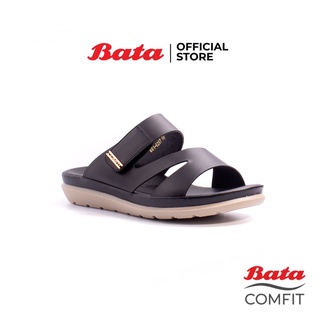 สินค้า Bata Comfit บาจา คอมฟิต รองเท้าเพื่อสุขภาพ รองเท้าแตะ พื้นหนา สูง 2.5 นิ้ว สำหรับผู้หญิง รุ่น Claudia 2 สีดำ 6616267