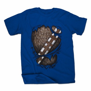 ผลิตภัณฑ์ใหม่👕เสื้อยืดลําลอง แขนสั้น พิมพ์ลาย Star Wars Wookied Out สีฟ้า แฟชั่นฤดูร้อน สําหรับผู้ชาย