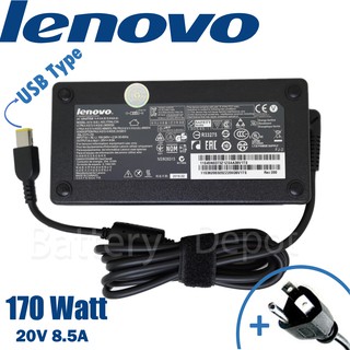 Lenovo Adapter ของแท้ Lenovo 20V/8.55A 170W หัว USB สายชาร์จ เลอโนโว อะแดปเตอร์, สายชาร์จ Lenovo