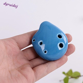 Dyruidoj1 Ocarina เครื่องดนตรีโซปราโน 6 หลุม ขนาดเล็ก ของเล่นเสริมการเรียนรู้เด็ก