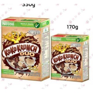 ภาพขนาดย่อของภาพหน้าปกสินค้าNestle อาหารเช้าธัญพืช KOKO KRUNCH DUO 330G (สินค้านำเข้าจากมาเลย์) จากร้าน raihanthai บน Shopee