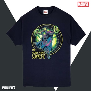 เสื้อยืดผ้าฝ้ายพิมพ์ลายขายดี เสื้อยืดการ์ตูน ลาย มาร์เวล เสื้อยืด Doctor Strange ลิขสิทธ์แท้ MARVEL COMICS