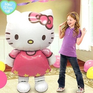 ลูกโป่งฟอยล์ ลาย Hello Kitty ขนาดใหญ่ 70x117 ซม. สําหรับตกแต่งปาร์ตี้วันเกิด