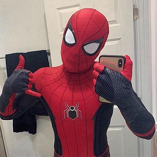 ฮาโลวีน Avengers Iron Spider-Man เด็ก one-piece bodysuit hero expedition ผู้ใหญ่ battle ชุดประสิทธิภาพเสื้อผ้า