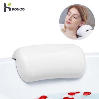 【บลูไดมอนด์】Konco Bathtub Pillow Non-slip  Bathtub Headrest Soft Waterproof Bath Pillows with Suction Cups Bathroom Acce