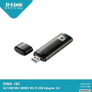 D-Link DWA-182 Wireless AC1300 Dual-band USB 3.0 Adapter