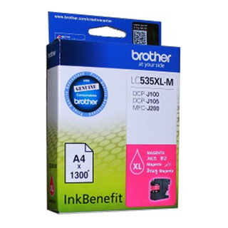 Brother LC535XLM หมึกแท้ สีม่วงแดง จำนวน 1 ชิ้น