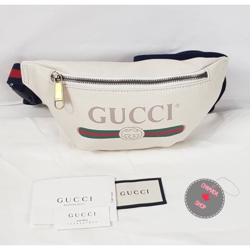 gucci-print-small-belt-bag-แท้