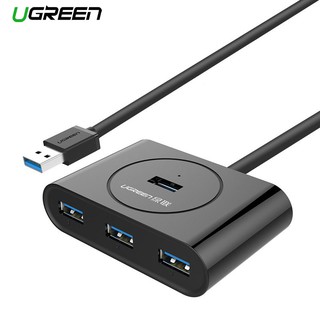 ugreen usb 3 . 0 4 port hub พร้อมพอร์ต micro usb power port สําหรับคอมพิวเตอร์/แล็ปท็อป/hdd/คีย์บอร์ด/เมาส์