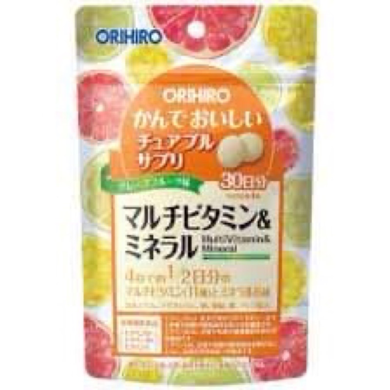 orihiro-chewable-30-วัน-วิตามินรวมแบบเคี้ยว-บำรุงร่างกาย-สุขภาพดี-จากญี่ปุ่น