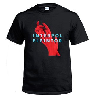 เสื้อยืดผ้าฝ้าย 100% พิมพ์ลายกราฟิก Interpol BAND GILDAN UNISEX