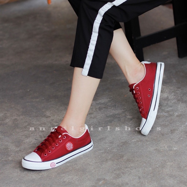 9108-angelgirls-shoes-รองเท้าผ้าใบผู้หญิงแบบผูกเชือก-ไซส์-37-40ใส่ออกกำลังได้-ขายแล้วกว่า-7000-ชิ้น-คุ้มค่าราคา