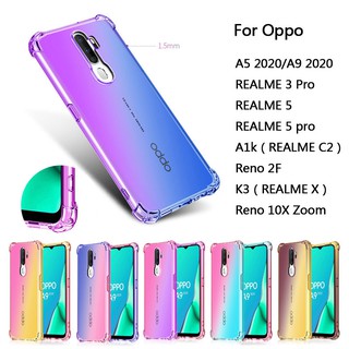 เคสซิลิโคน สำหรับ Oppo A5 A9 2020 Reno 2F A5s A3s Realme 5 Pro 5I / 6I 3 Pro A12E A1k