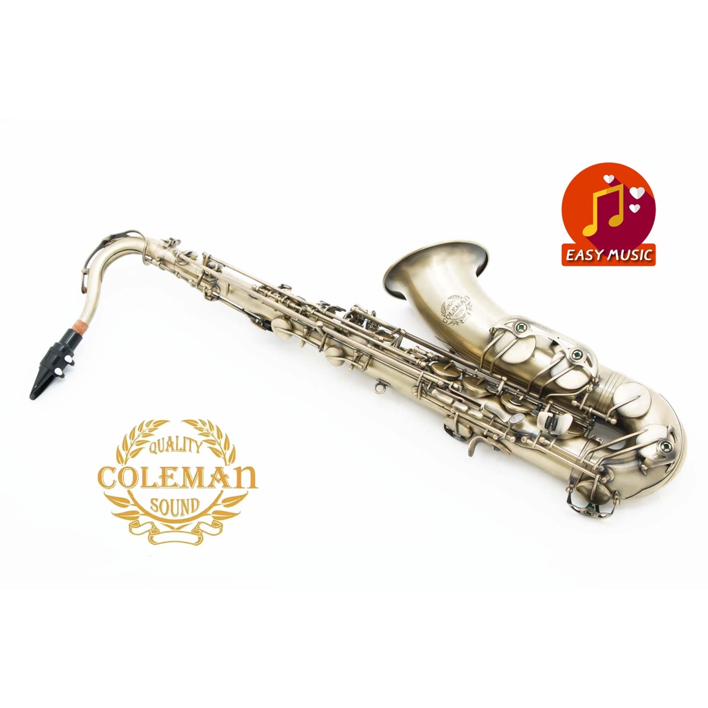 แซกโซโฟน-saxophone-tenor-coleman-cl-336t-antique-plated