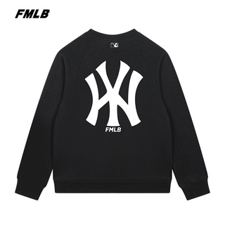 ใหม่ F MLB เสื้อกันหนาวลําลอง แขนยาว คอกลม ผ้าฝ้าย สําหรับผู้ชาย และผู้หญิง