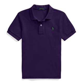Cotton Mesh Polo Shirt (Brandford Purple)