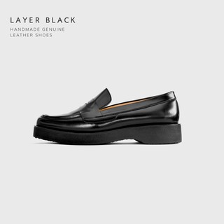 สินค้า KEEPROAD รองเท้าหนังแท้ Loafers รุ่น Layer Blackใส่ได้ทั้งผู้ชาย ผู้หญิง