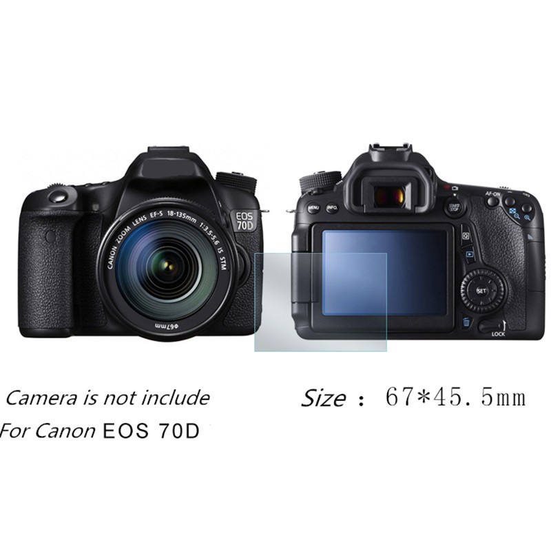 ภาพหน้าปกสินค้ากระจกนิรภัยป้องกันหน้าจอสำหรับ Canon EOS 80D 70D 60D กล้องฟิล์มฟิล์มนิรภัยฟิล์มป้องกัน HD จากร้าน joycezeng.th บน Shopee