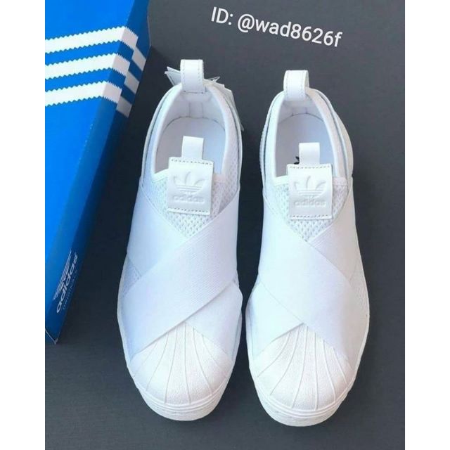 Adidas Originals Superstar Slip On White BY2885 Shopee Thailand