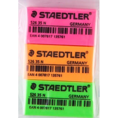 ยางลบดินสอ-staedtler-526-35n-สีนีออน-50ก้อน-กล่อง