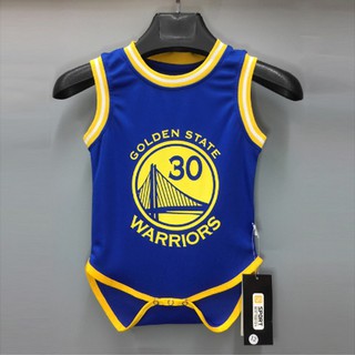 ภาพหน้าปกสินค้าNba Golden State Warriors Basketball Jersey Baby Romper Uniform เสื้อกีฬาบาสเก็ตบอลสําหรับเด็กผู้ชายเสื้อบาสเก็ ซึ่งคุณอาจชอบสินค้านี้