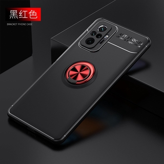 Redmi Note 10 Pro Max เคส TPU นิ่ม Redmi Note10 Pro แม่เหล็ก รถ แหวน ที่ยึด เคส เคลือบ ซิลิโคน ด้านหลัง