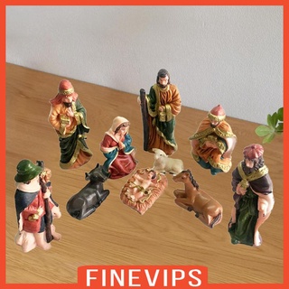 [Finevips] ชุดรูปปั้นพระเยซู สําหรับศาสนาคริสต์ 10 ชิ้น