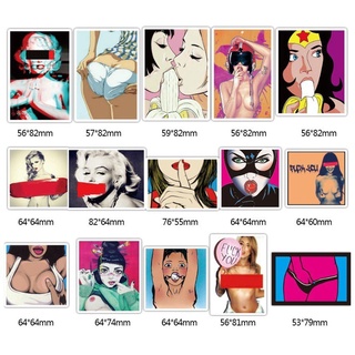 💥พร้อมส่ง💥SEXY girl vintage Sticker WAIFU USA  japan ความงามเซ็กซี่ สติกเกอร์กันน้ำรูปแบบที่แตกต่างกัน, 50 ชิ้น