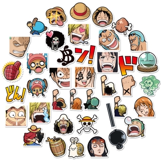 สติ๊กเกอร์ลายการ์ตูน One Piece กันน้ํา 40 ชิ้น