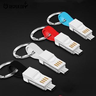 [DS] 3 in 1 พวงกุญแจ usb/สายชาร์จ type c &amp; micro usb สําหรับ เหมาะสำหรับ iOS และโทรศัพท์ Android