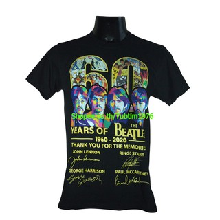เสื้อยืดผ้าฝ้ายพรีเมี่ยมเสื้อวง The Beatles เสื้อยืดแฟชั่นวงดนตรี เสื้อวินเทจ เดอะบีเทิลส์ BTL1767