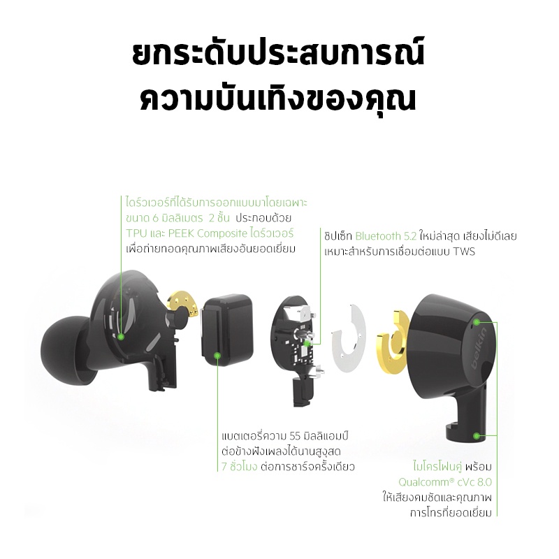 belkin-หูฟังอินเอียร์ไร้สาย-soundform-rise-true-wireless-earbuds-รองรับ-smartphone-tablet-auc004bt