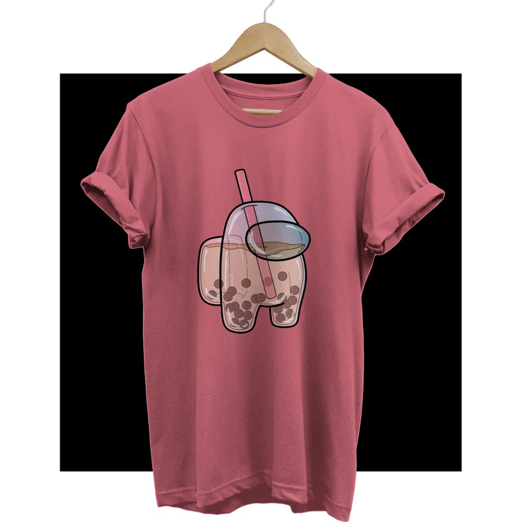 เสื้อยืดผ้าฝ้ายพิมพ์ลาย-เสื้อยืด-เสื้อยืด-ลาย-bubble-drink-type-10-cliantha06