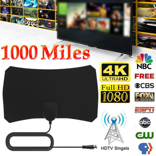 สินค้า เสาอากาศทีวี HDTV 1000 เสาอากาศช่วงไมล์ 4K ทีวีดิจิตอล HD Antena ดิจิตอลในร่ม